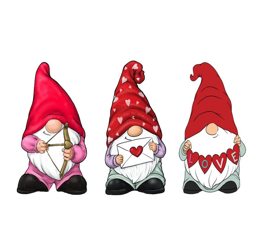 LED Valentine Gnome