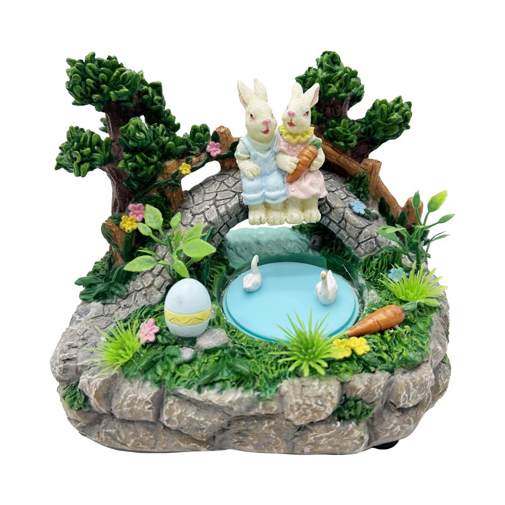 Easter Animated Bunny Garden