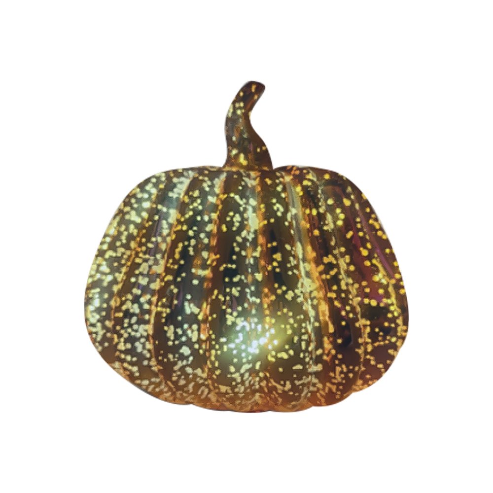 LED Mercury Glass Pumpkin