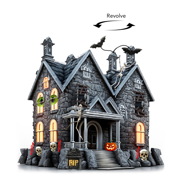 Spooky LED Haunted House